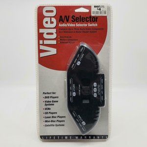 TriQuest Audio Video Selector Switch A/V Selector Model 5450 DVD CD VCR Disc